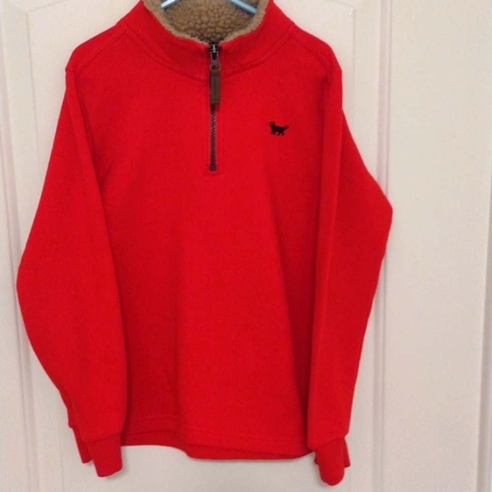 Carter's, boys, bright, red fleece,with Sherpa lined collar. Size 8